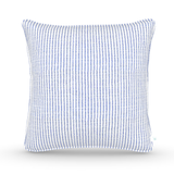 Decorative Throw Pillow in Oxford Stripe: Marine