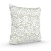 Decorative Throw Pillow in Sea Biscuit: Oyster