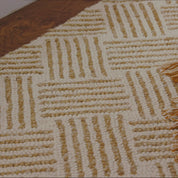 Layers Ochre Hand Hooked Wool Rug