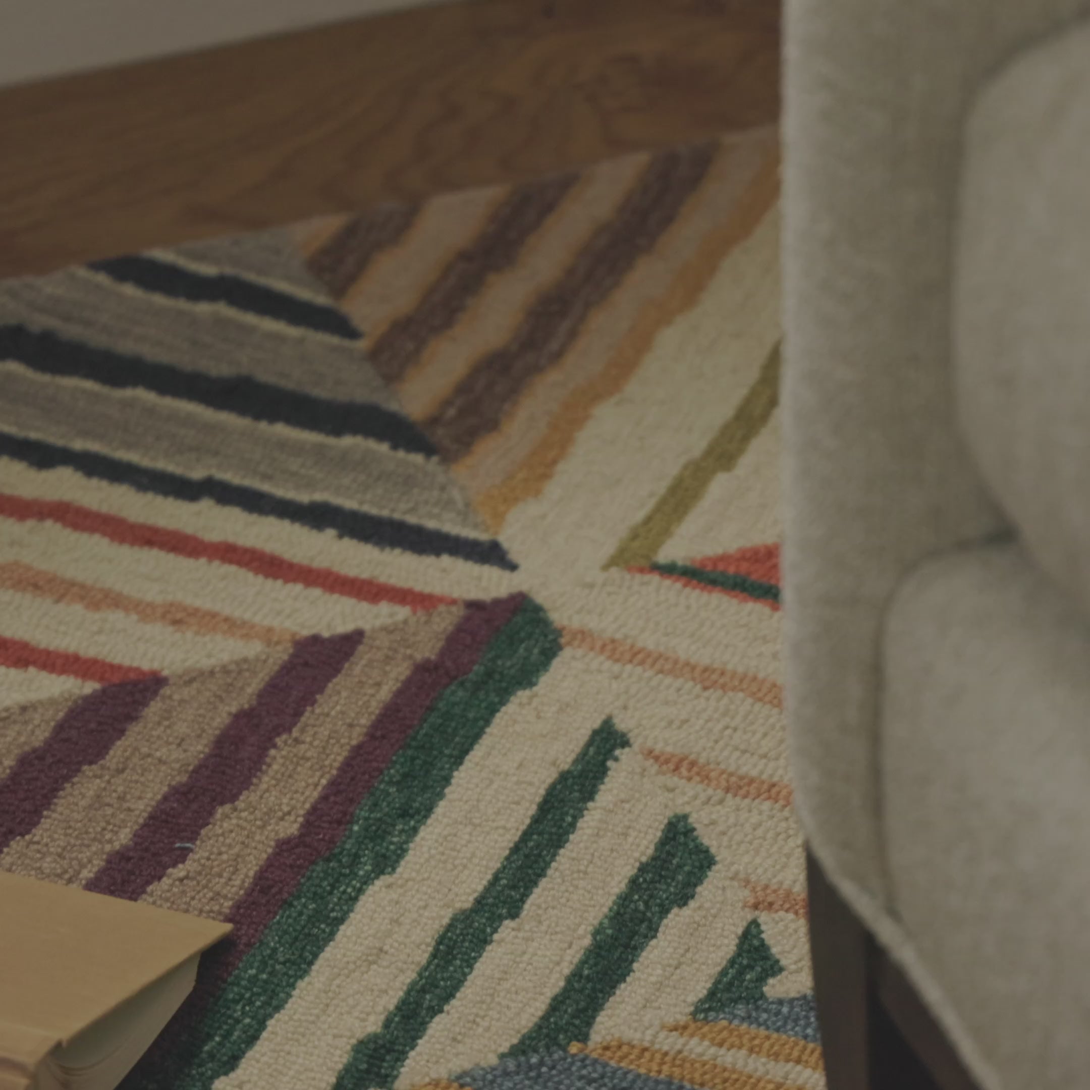 Potter Multi Hand Micro Hooked Wool Rug