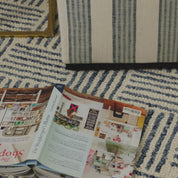 Layers Indigo Hand Hooked Wool Rug