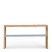 Shelfie 60" Console Table - Natural Wood