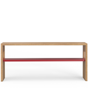 Shelfie 72" Console Table - Natural Wood