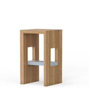 Shelfie Drink Drop Table - Natural Wood