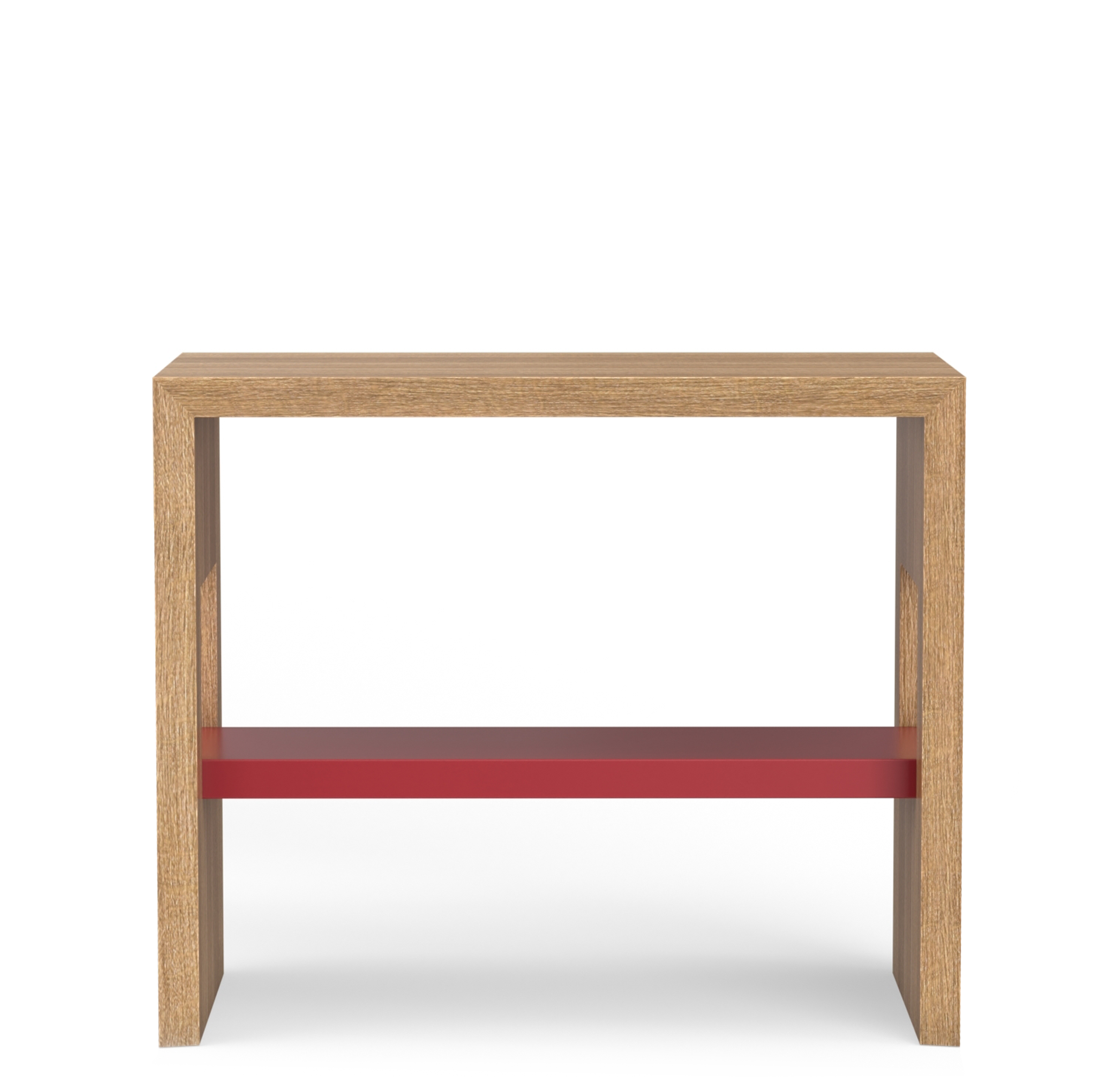 Shelfie Side Table - Natural Wood