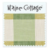 Maine Cottage Checkmate: Sour Apple Fabric Sample | Green Apple Fabric Sample 