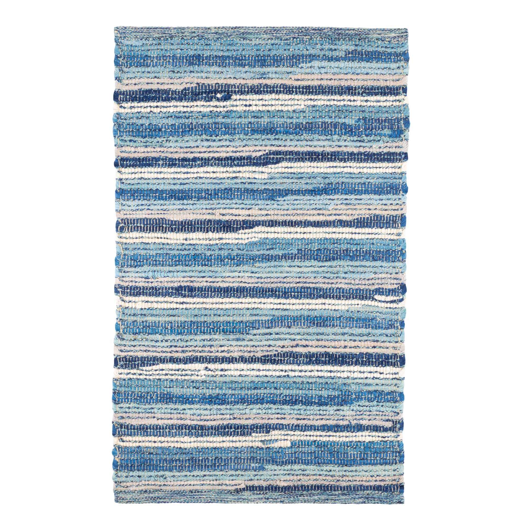 Maine Cottage Francisco Blue Woven Cotton Rug | Rugs | Maine Cottage 