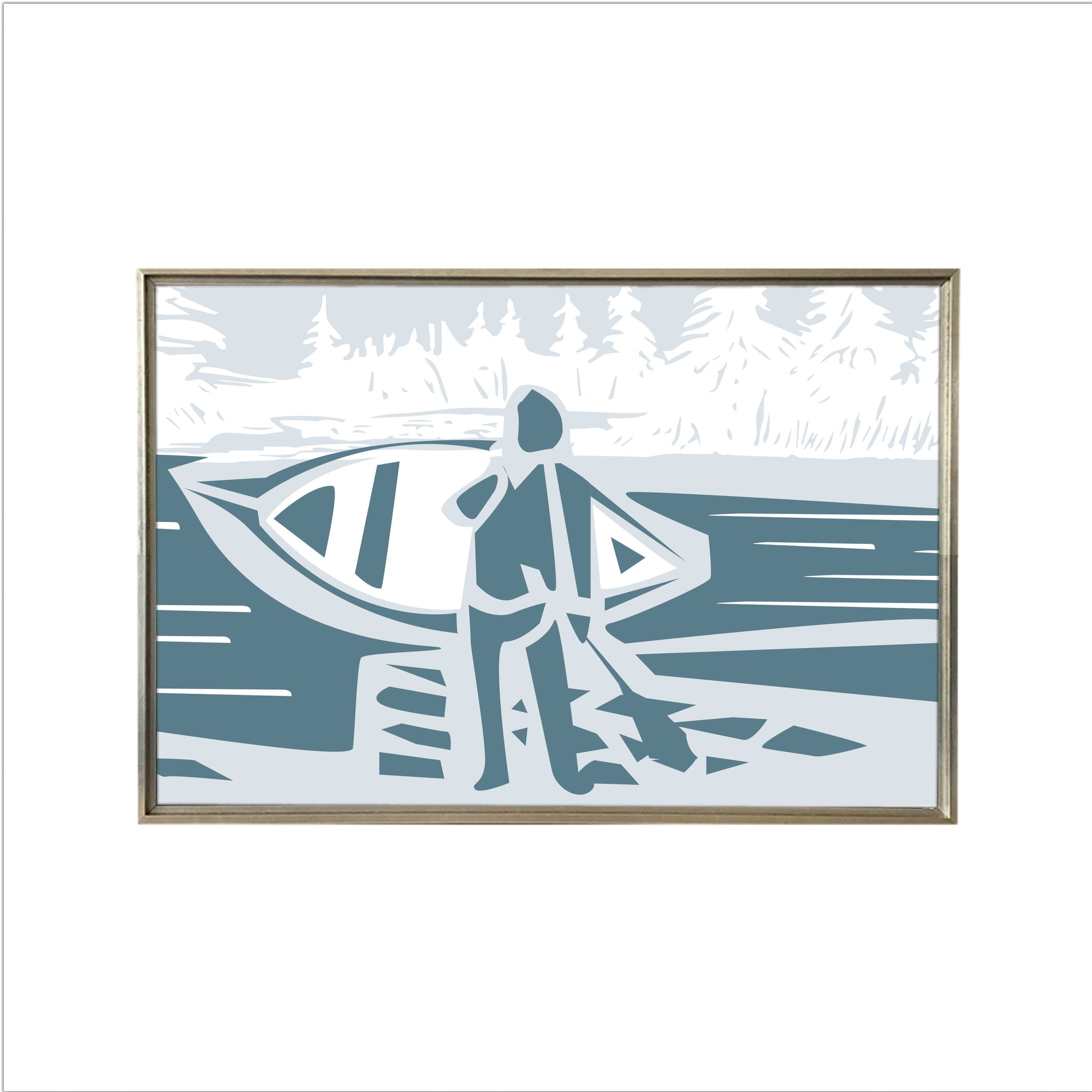 Maine Cottage Kayaker by Gene Barbera for Maine Cottage® 
