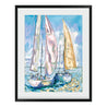 Maine Cottage Fireflies at Sea Two by Jordan Connelly | Sailboat Painting 