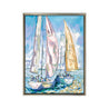 Maine Cottage Fireflies at Sea Two by Jordan Connelly | Sailboat Painting 