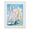 Maine Cottage Fireflies at Sea Two by Jordan Connelly | Sailboat Painting 
