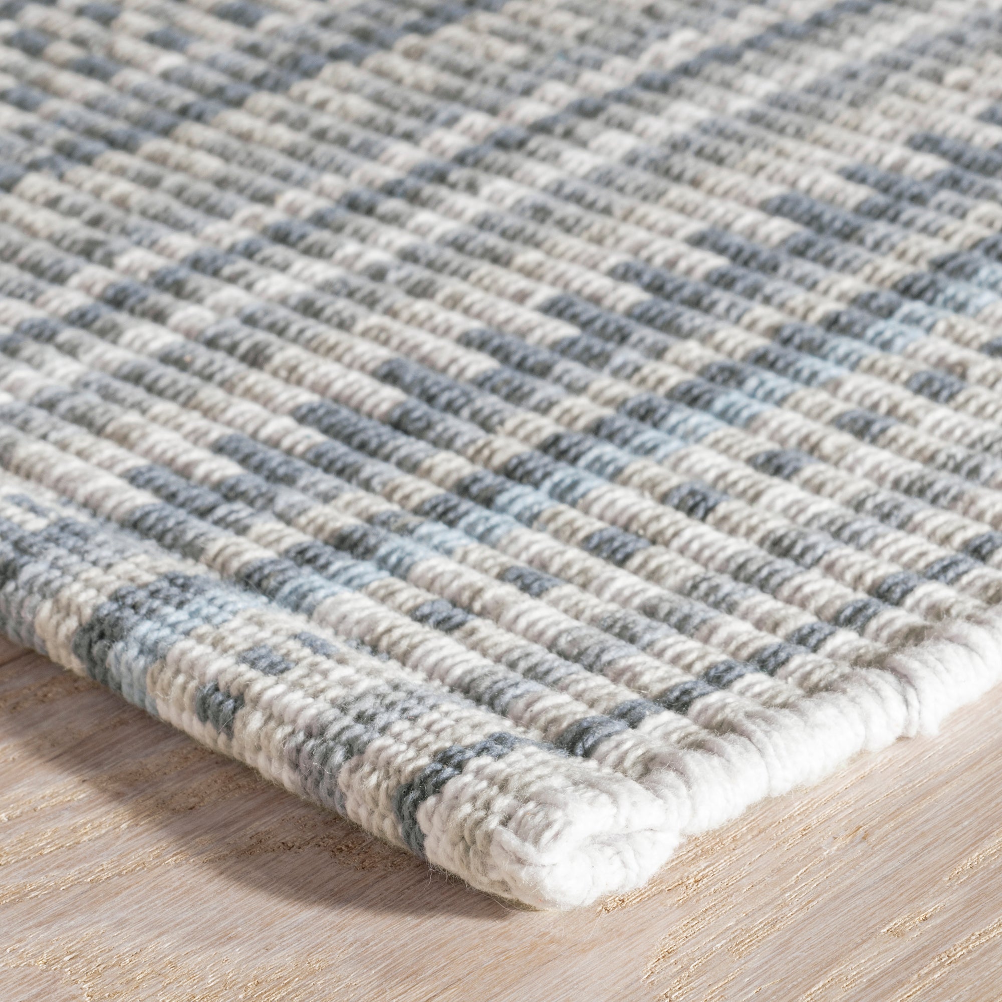 Maine Cottage Lucky Stripe Grey Woven Cotton Rug | Rugs | Maine Cottage 