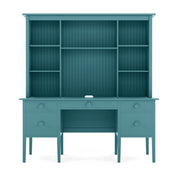 Maine Cottage Big Cay Desk With Library Hutch | Colorful Wooden Office Desk  