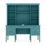 Big Cay Desk with Library Hutch