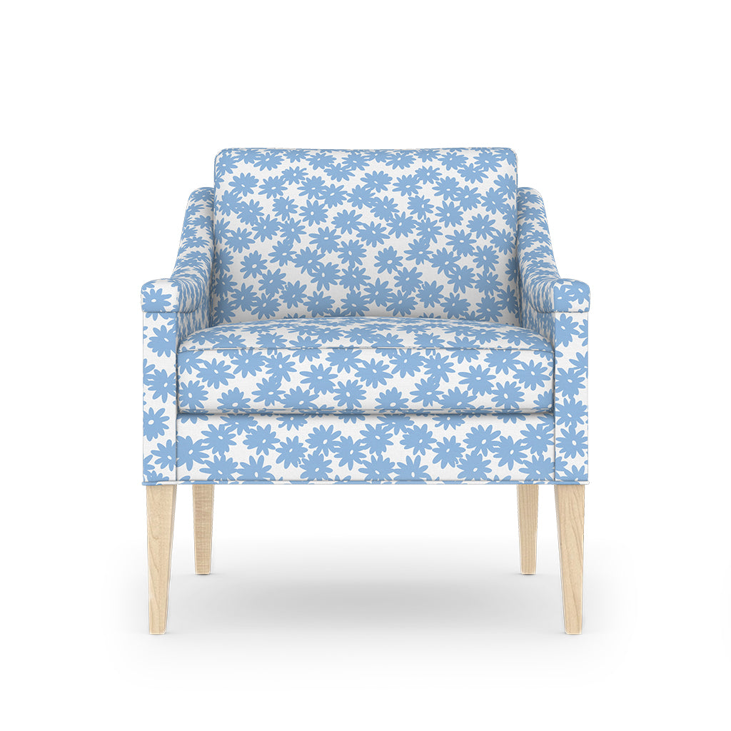 Maine Cottage Crazy Daisy: Nikko Blue Fabric By The Yard | Maine Cottage® 