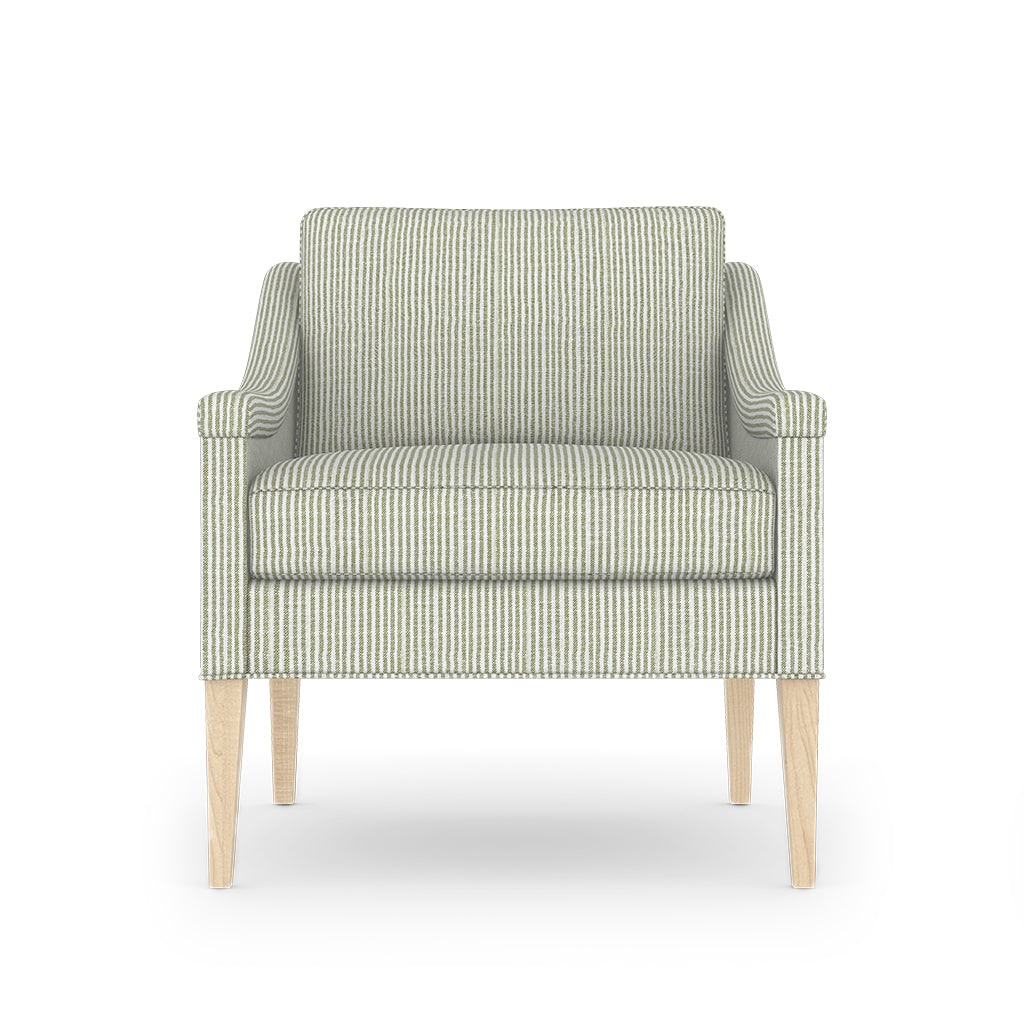 Maine Cottage Oxford Stripe: Greenery Fabric By The Yard | Maine Cottage® 