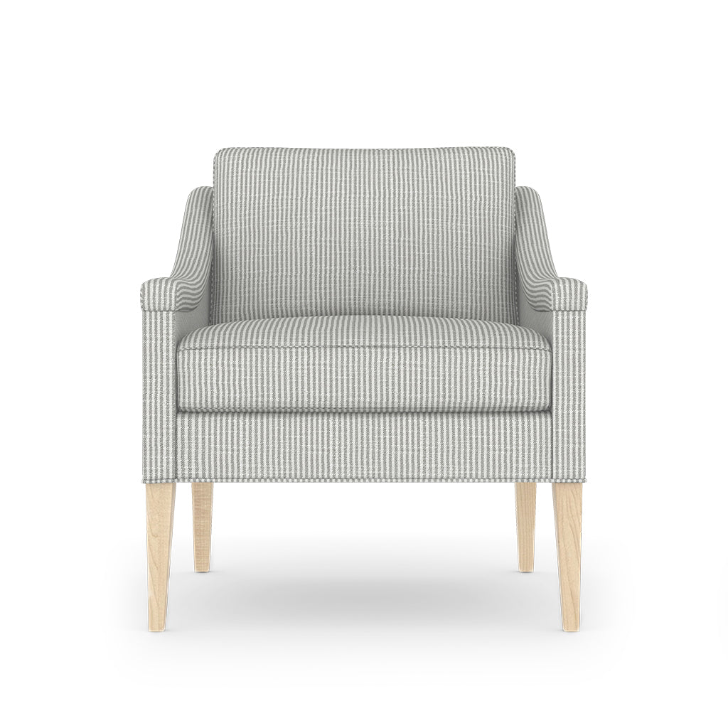 Maine Cottage Oxford Stripe: Oyster Fabric By The Yard | Maine Cottage® 