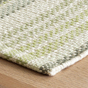 Maine Cottage Oslo Stripe Green Woven Cotton Rug | Maine Cottage¨ 