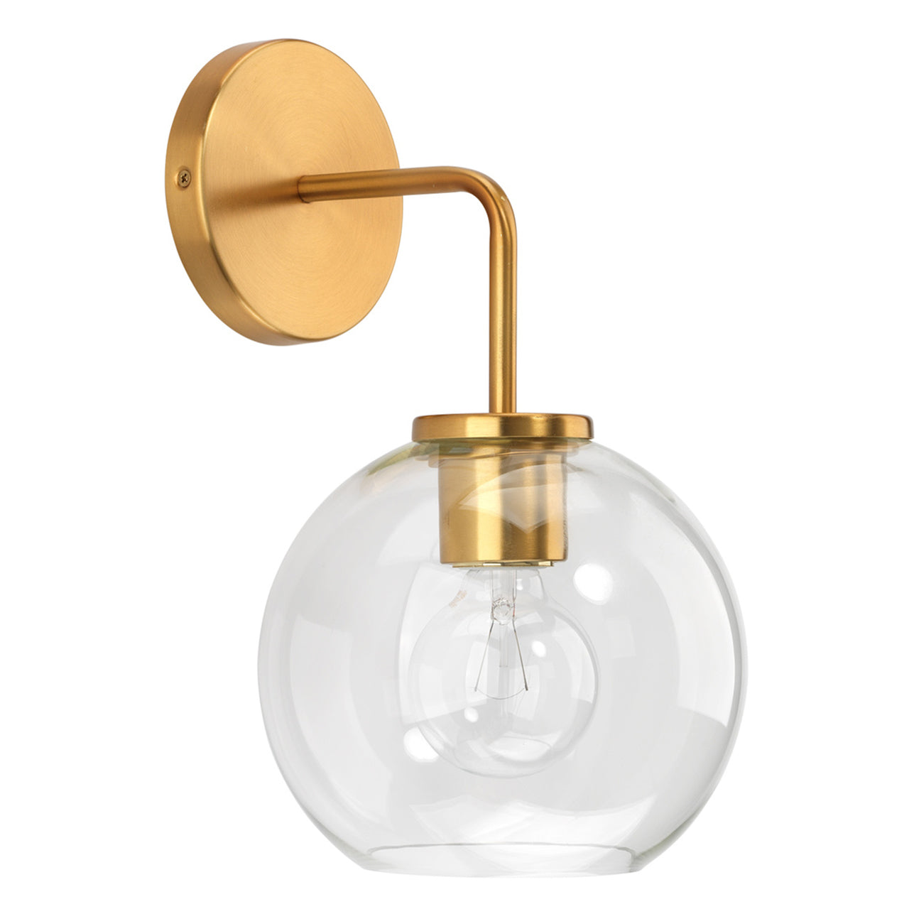 Brass globe sconce hotsell
