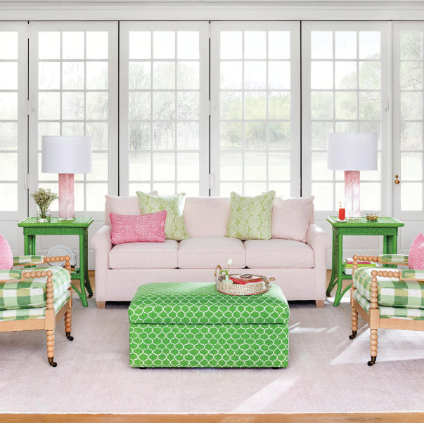 Maine Cottage Checkmate: Sour Apple (fabric yardage) | Green Apple Fabric 