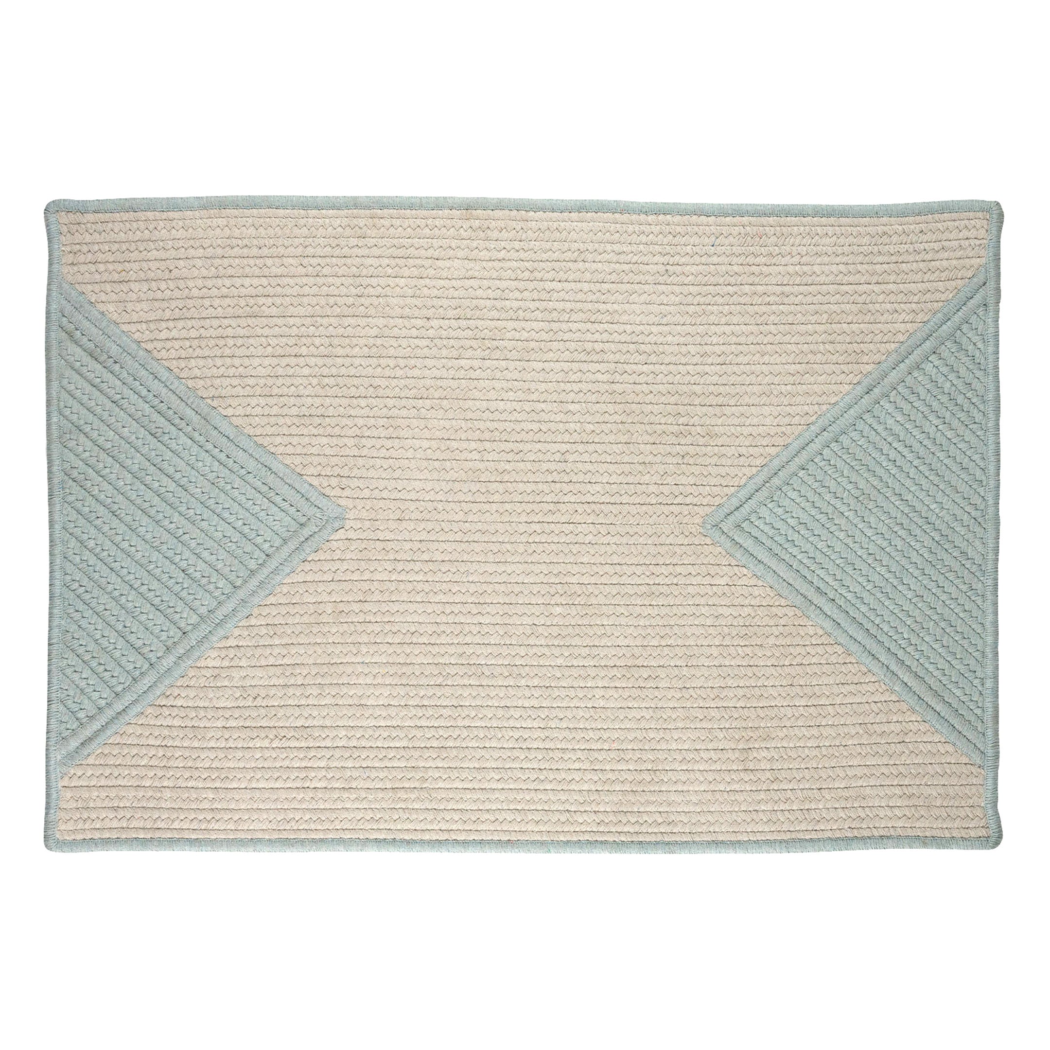 Maine Cottage Mud Room Rug - Sunbrella Blue Triangle 