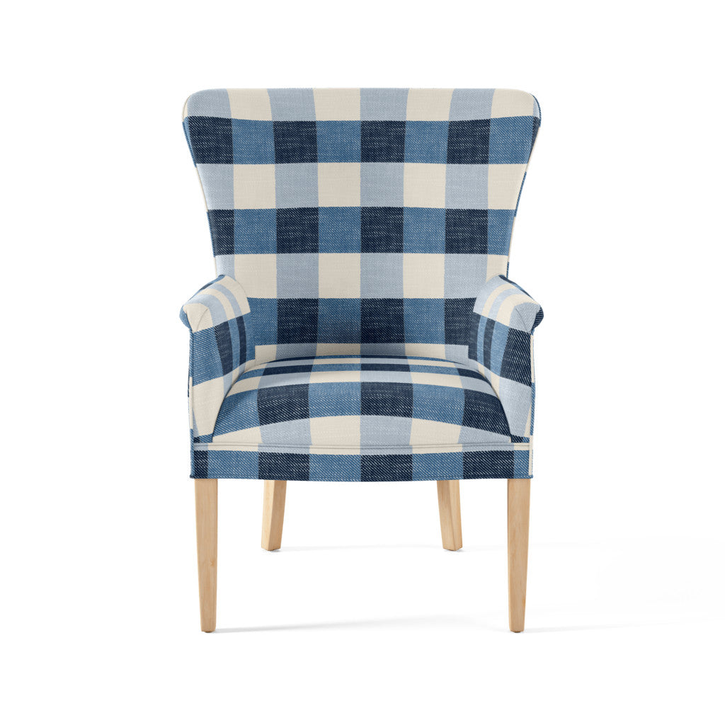 Checkmate: Denim Fabric By The Yard | Maine Cottage®