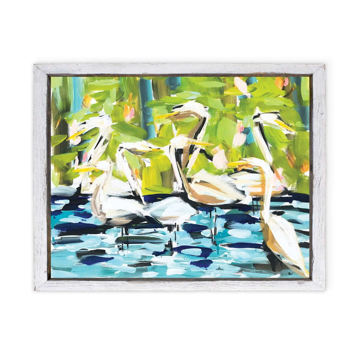 Maine Cottage Abstract Egrets by Maren Devine for Maine Cottage® 