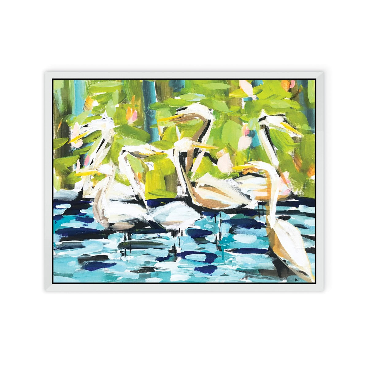 Maine Cottage Abstract Egrets by Maren Devine for Maine Cottage® 