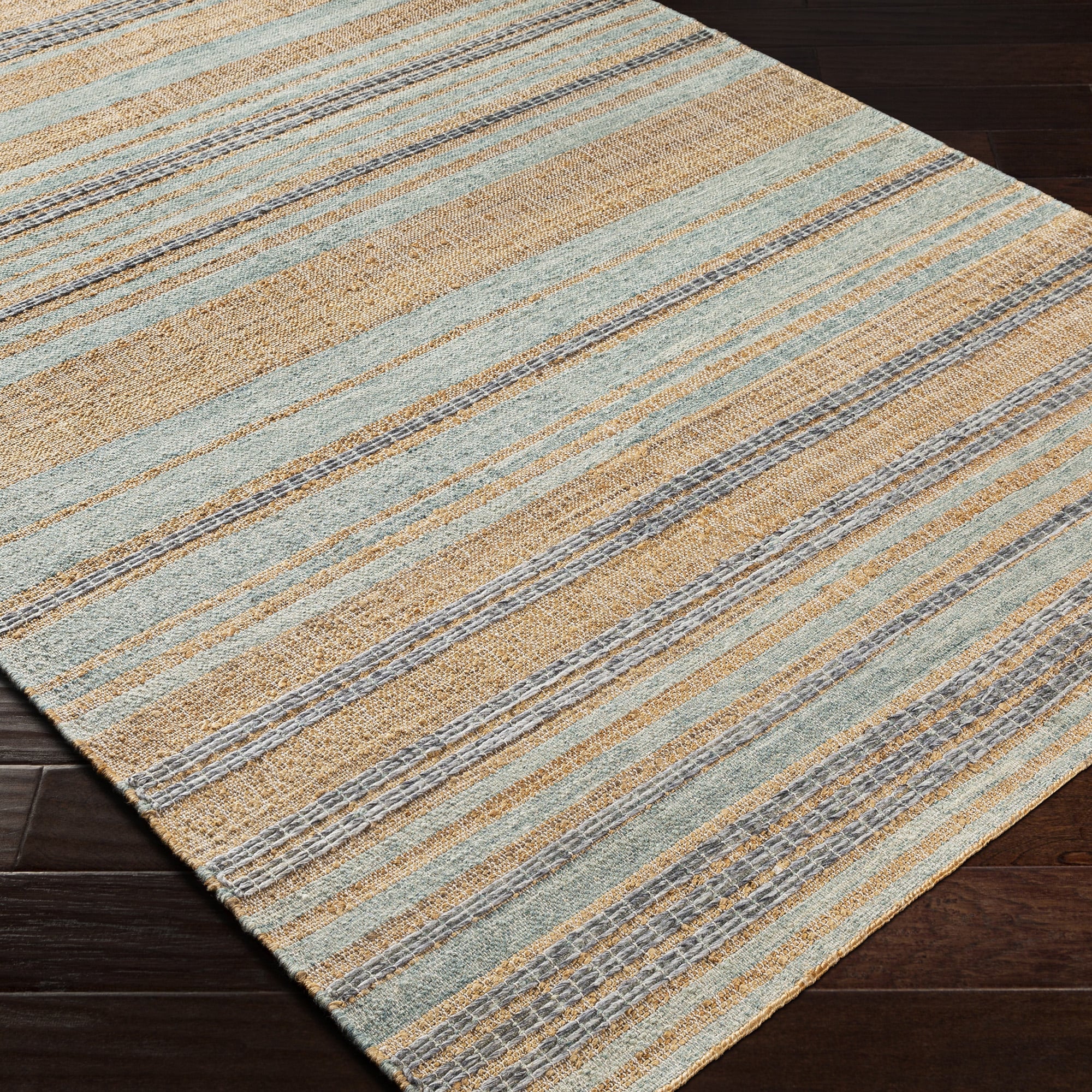 Banded Rugs Banded Rug - Sea Glass | Maine Cottage¨