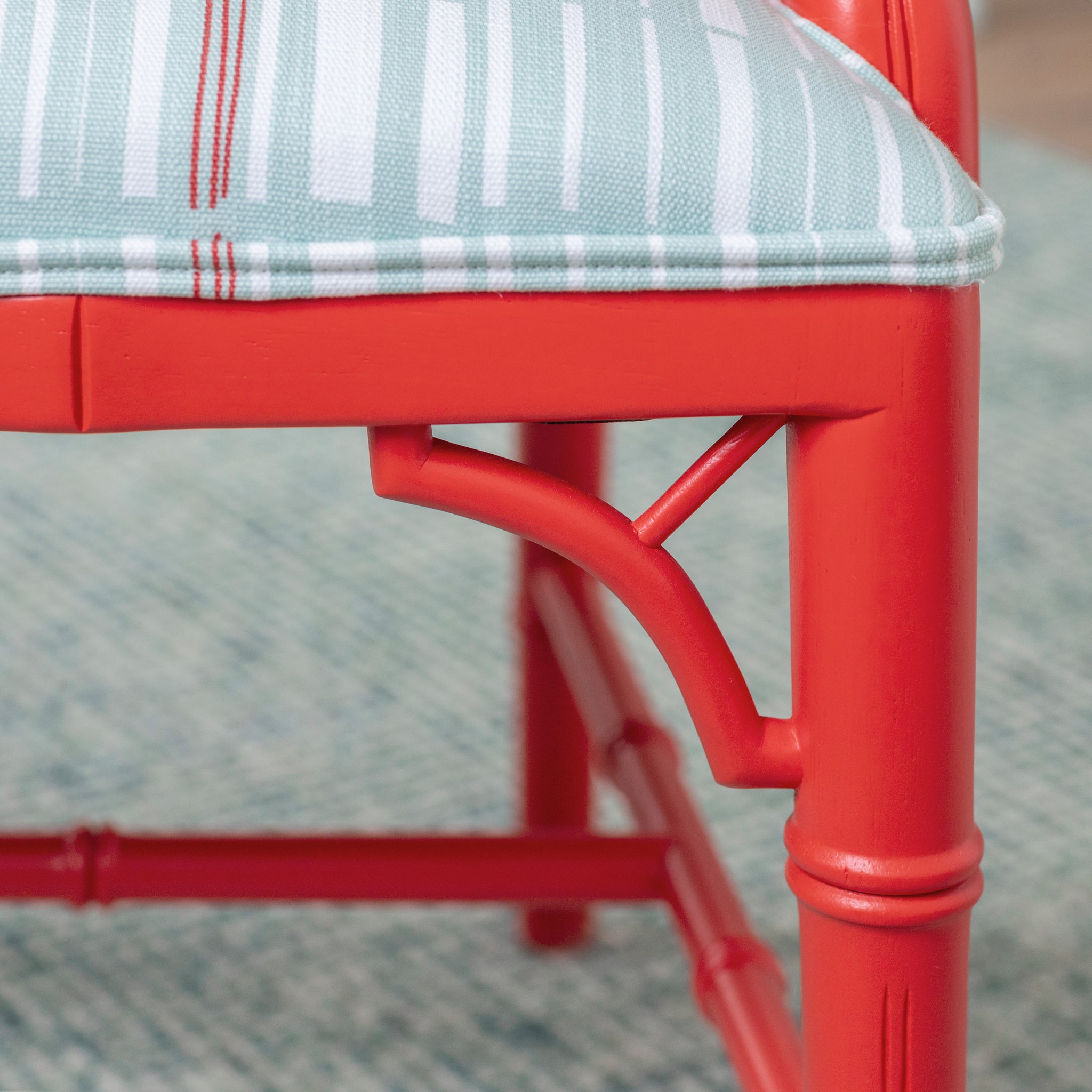 Maine Cottage Barrett Bamboo Arm Chair  | Upholstered Chairs | Maine Cottage® 