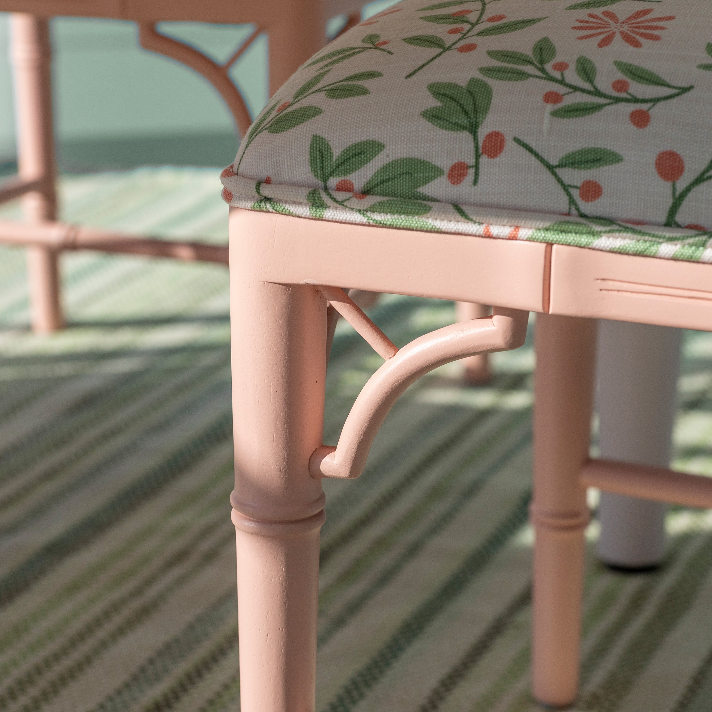 Maine Cottage Barrett Bamboo Dining Chair  | Upholstered Chairs | Maine Cottage® 