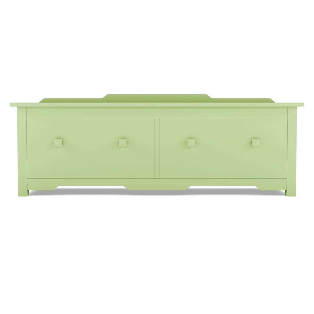 Maine Cottage Bay Double Window Seat | Colorful Cottage Window Seat Bench 