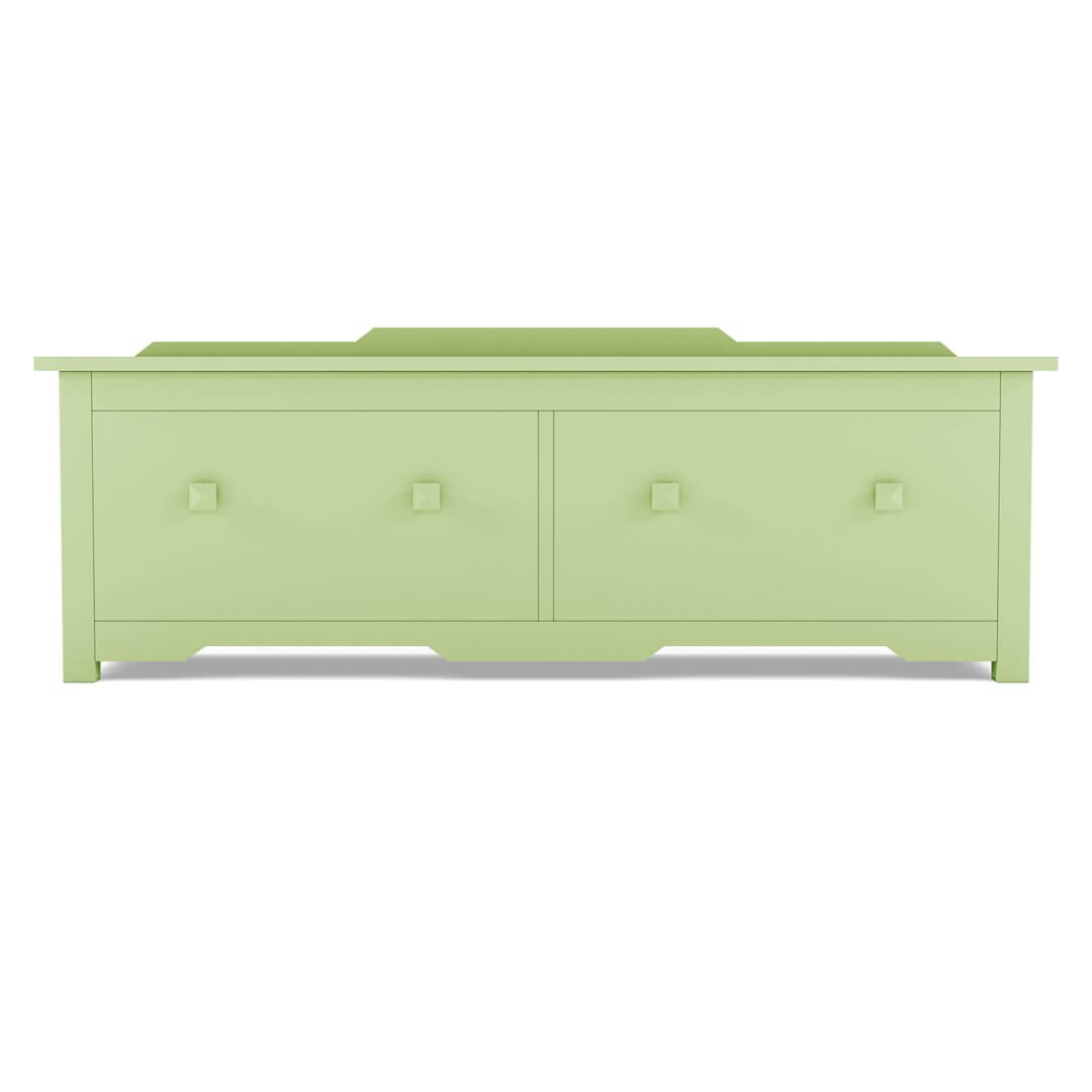 Maine Cottage Bay Double Window Seat | Colorful Cottage Window Seat Bench 