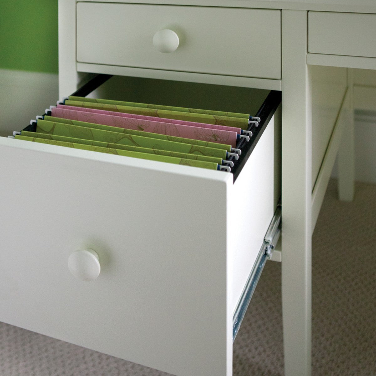 Maine Cottage Big Cay Desk With Library Hutch | Colorful Wooden Office Desk  