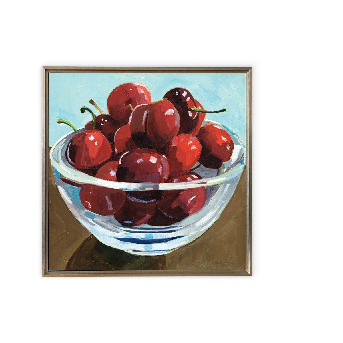 Bowl store of cherries