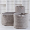 Maine Cottage Braided Wool Basket - Houndstooth | Maine Cottage® 