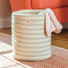 Maine Cottage Braided Wool Basket - Stripe - Petite | Maine Cottage® 