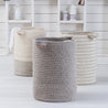 Maine Cottage Braided Wool Basket - Stripe | Maine Cottage® 