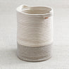 Maine Cottage Big Braided Wool Basket | Two Tone Grey Wool Stow Away Basket  