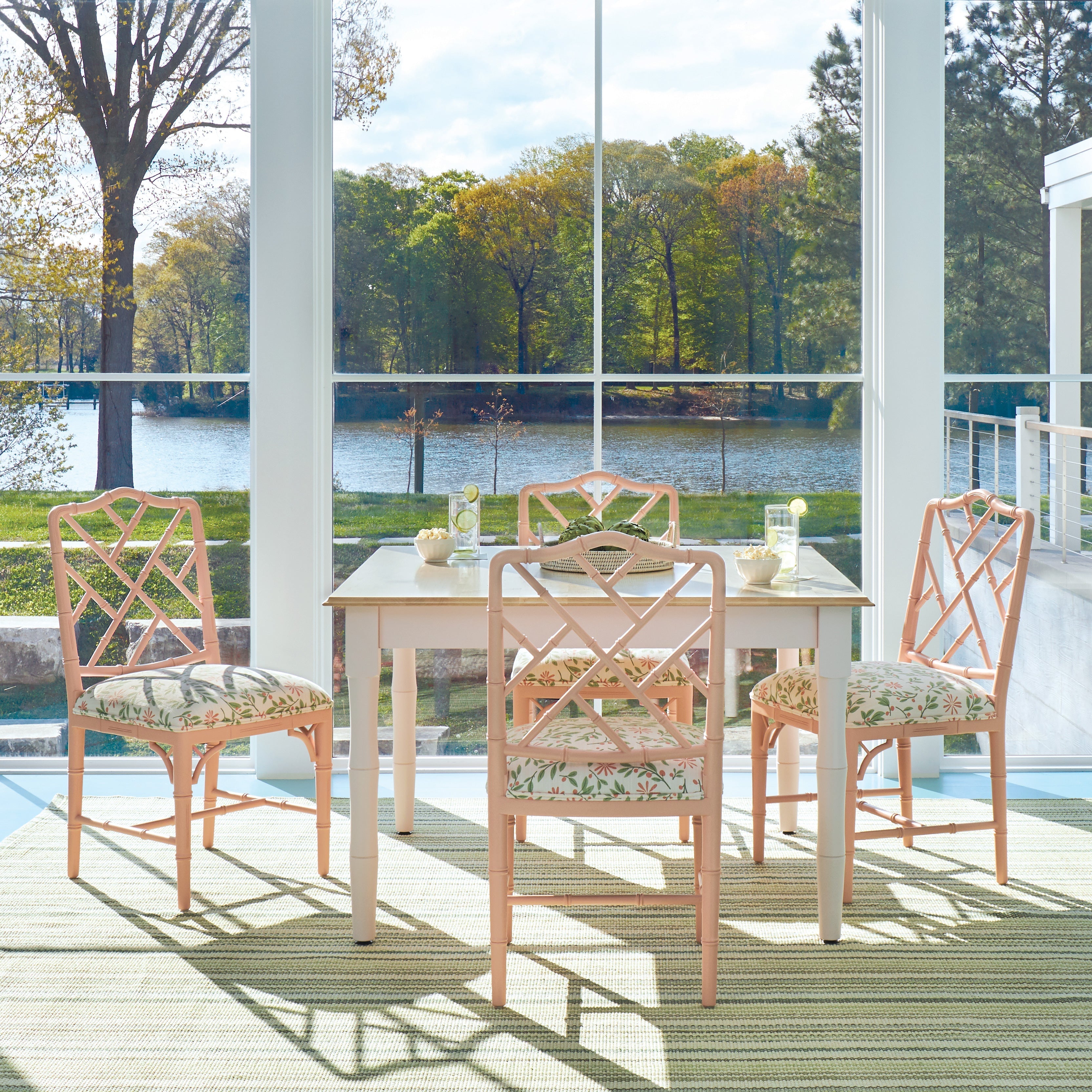 Maine Cottage Barrett Bamboo Dining Chair  | Upholstered Chairs | Maine Cottage® 