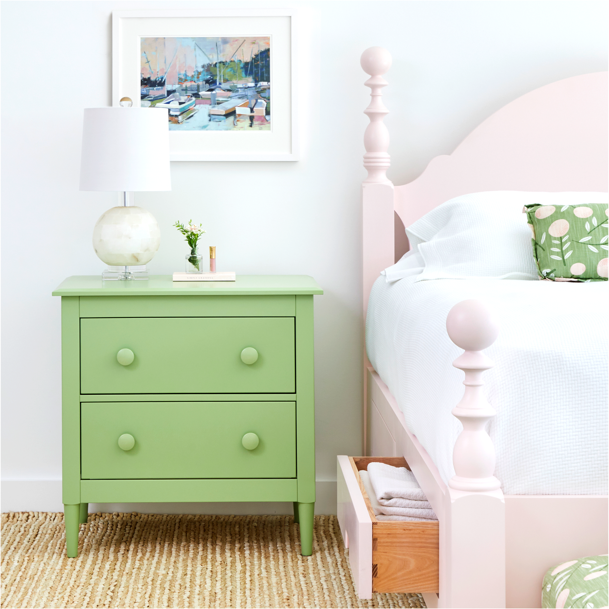 Charlotte Bedside Dresser | Maine Cottage Natural Maple Painted Wood | American-Made