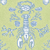 Maine Cottage Clambake: Sprout (fabric yardage) | Coastal Lobster Fabric  
