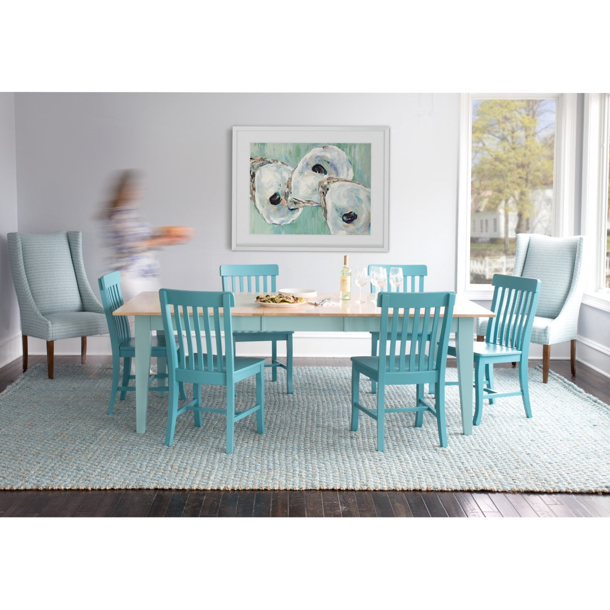 Turquoise kitchen table and chairs best sale