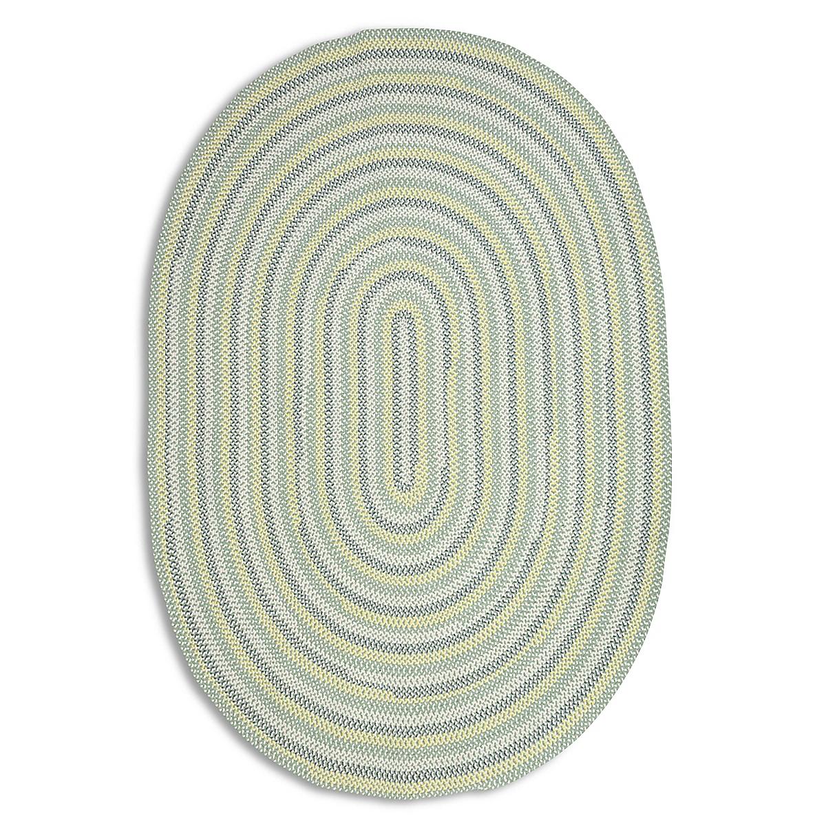 Cottage Braided Wool Rug Yellow/Green Maine Cottage¨