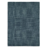 Crosshatch Wool Micro Hooked Rug - Denim