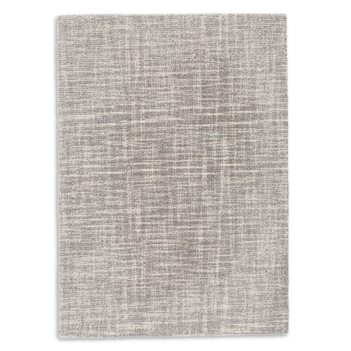 Crosshatch Wool Micro Hooked Rug - Dove Grey | Maine Cottage¨