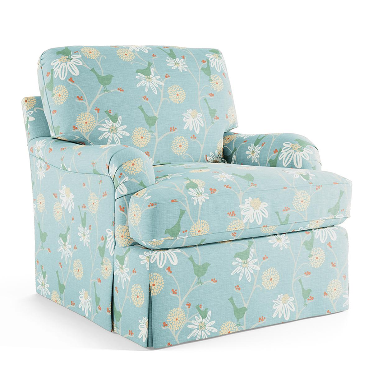 Maine Cottage Flora Chair | Coastal Cottage Style Chair | Living Room Chair 