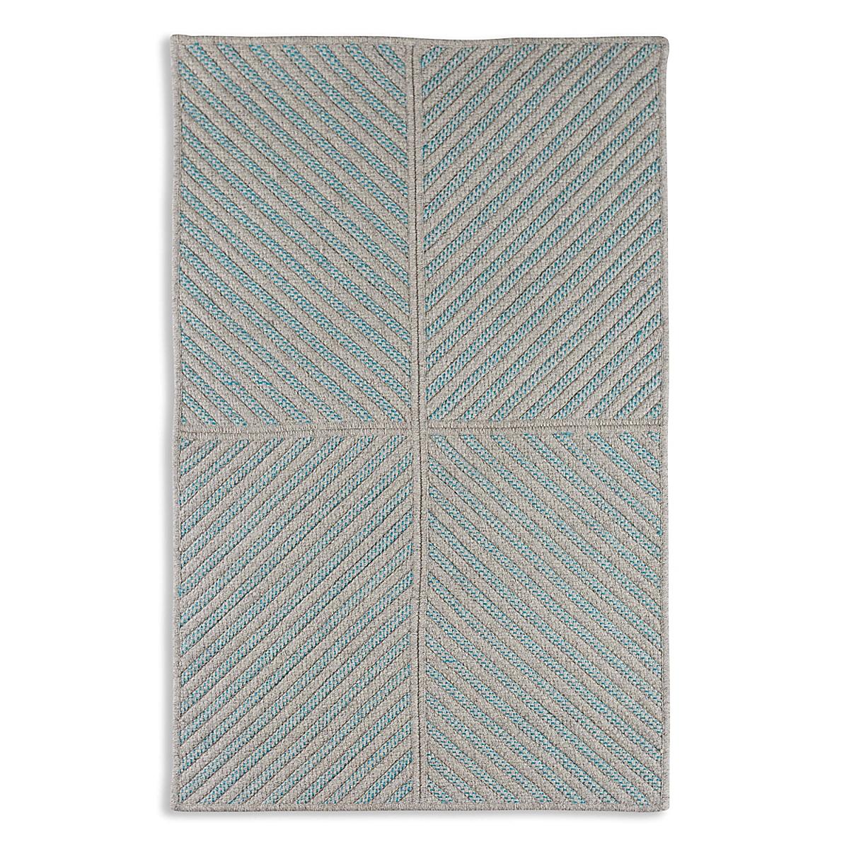 Maine Cottage Four Points Diagonal Rug - Teal | Maine Cottage¨ 