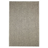 Gridlock Wool and Sisal Rug Dark Brown