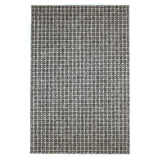Gridlock Wool and Sisal Rug Dark Gray